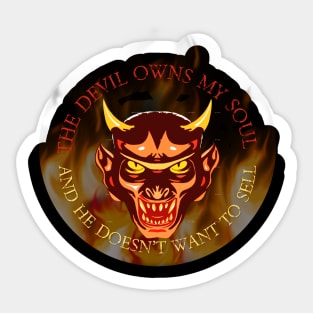 The Devil Has My Soul Sticker
